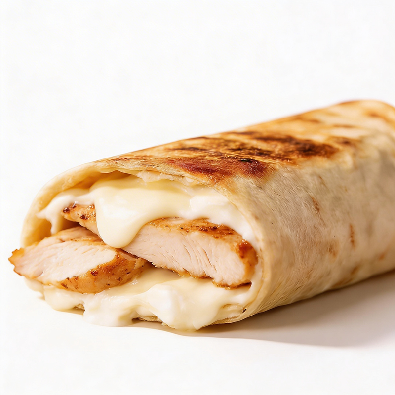 Grilled Chicken with Cheese Whole Wheat Wrap
