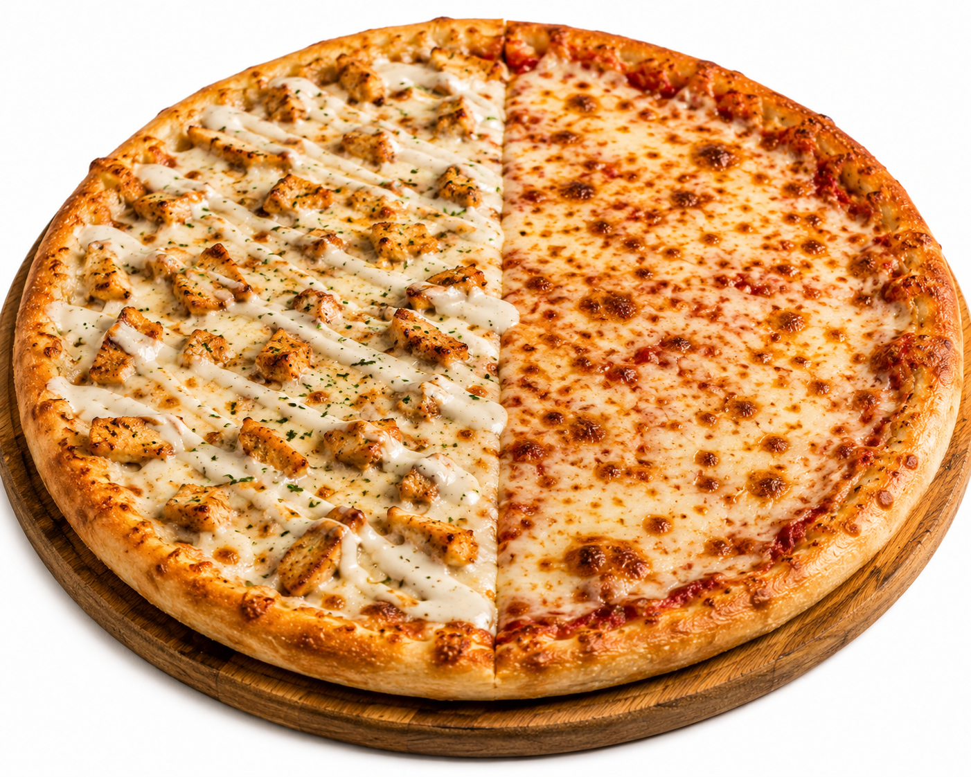 Half Chicken Ranch Pizza