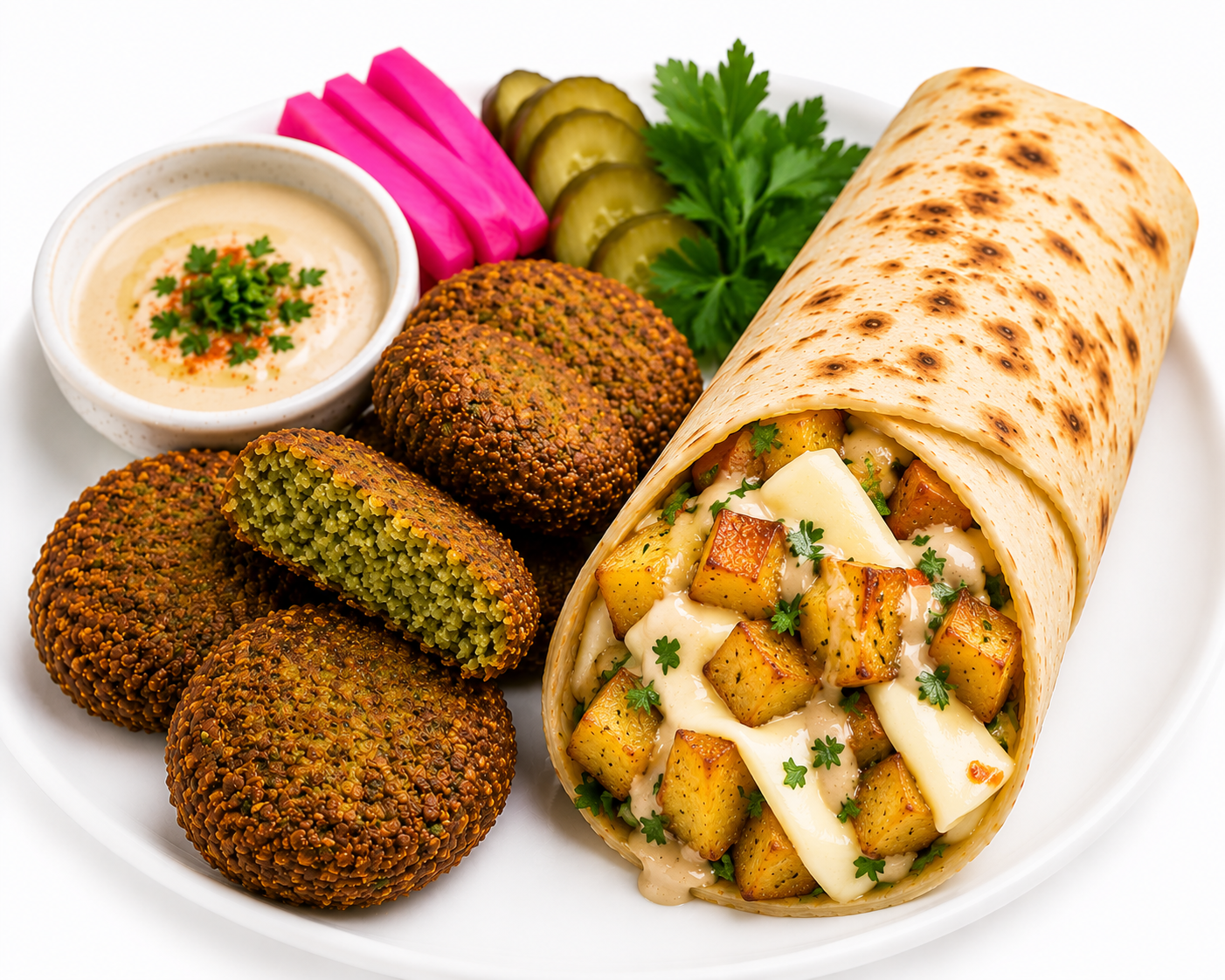 • Taameya & Potato Roll with Cheese