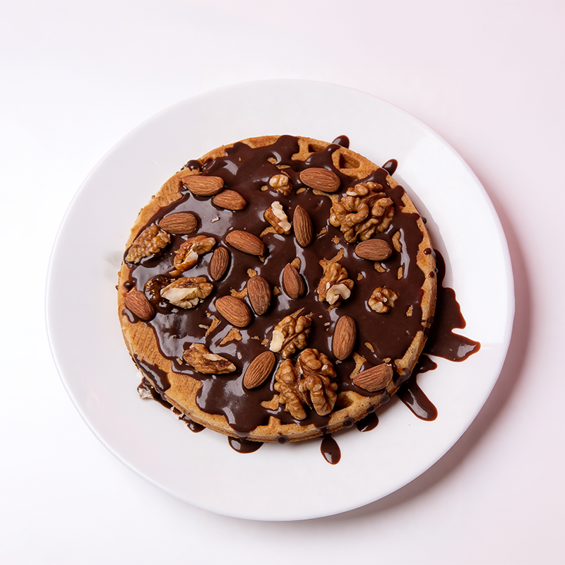 Sugar-Free Dark Chocolate Waffles
