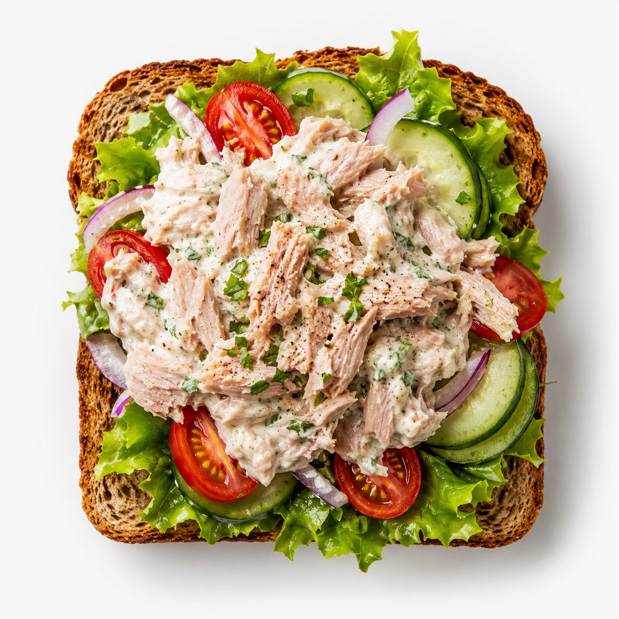 Wholesome Ranch Tuna Toast