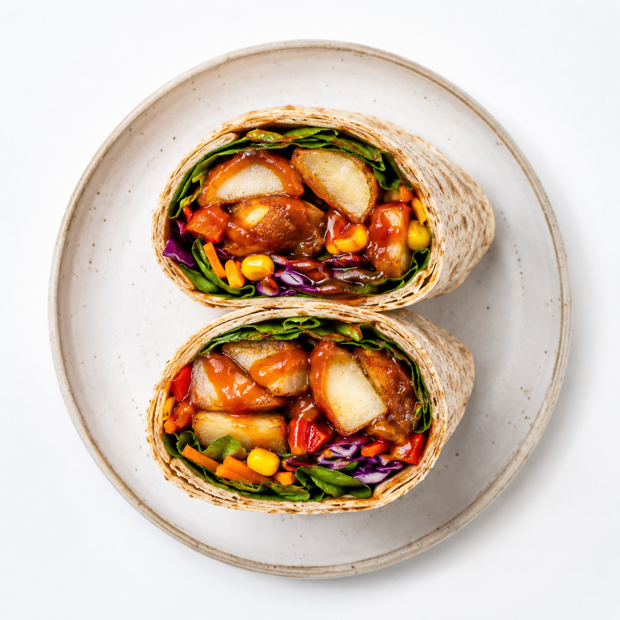 Wholesome BBQ Potato Wrap