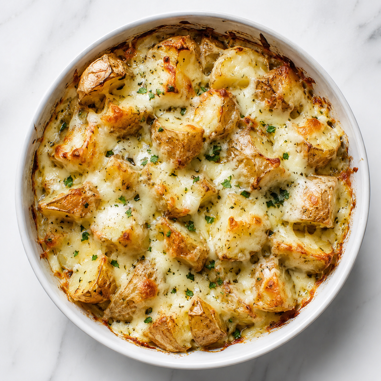 Wholesome Baked Mozzarella Potatoes