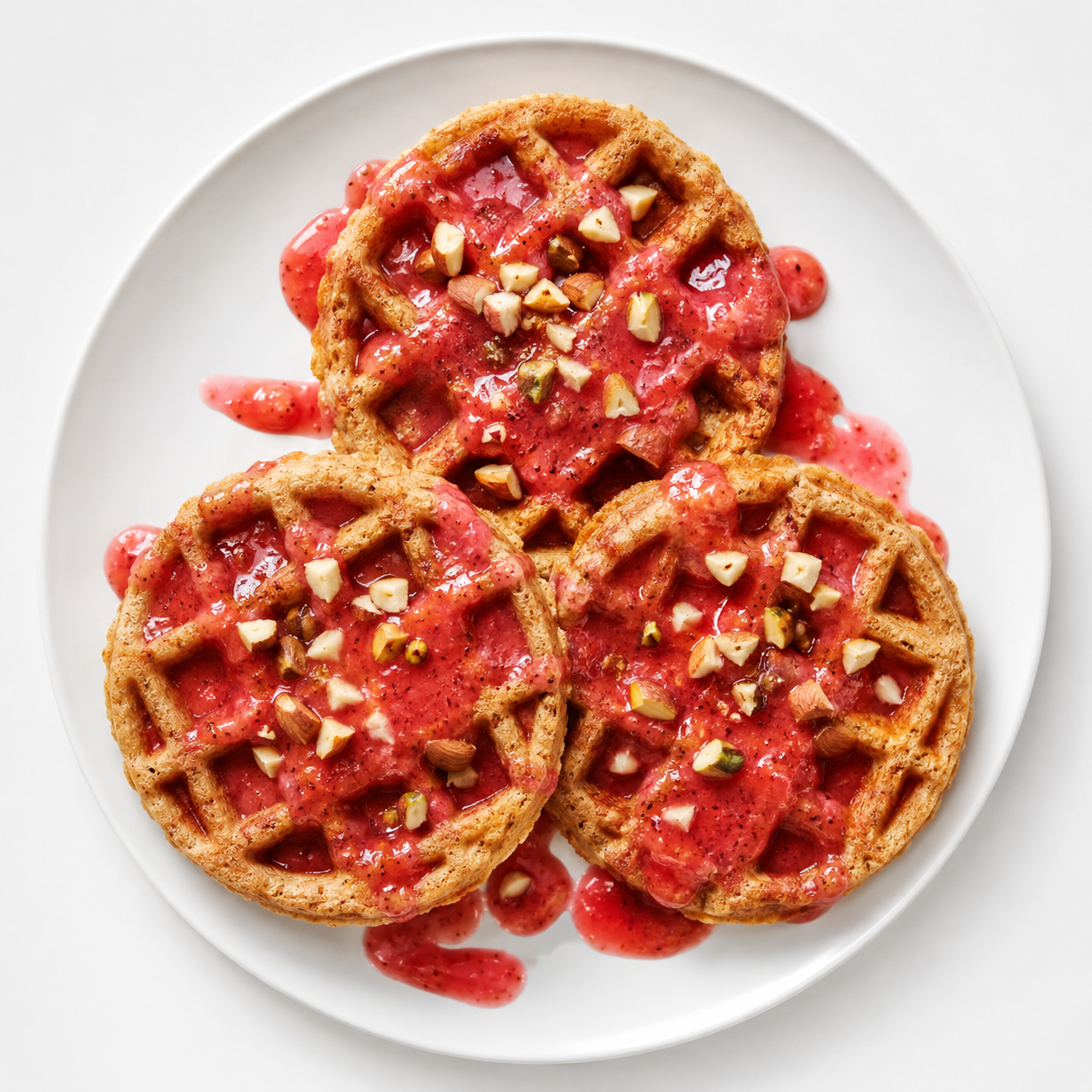 Sugar-Free Strawberry Waffles