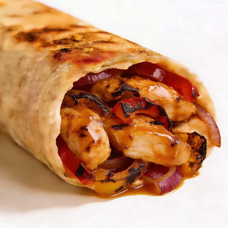 Whole Wheat Chicken Fajita Wrap