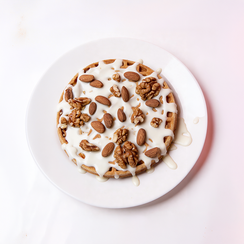 Sugar-Free White Chocolate Waffles