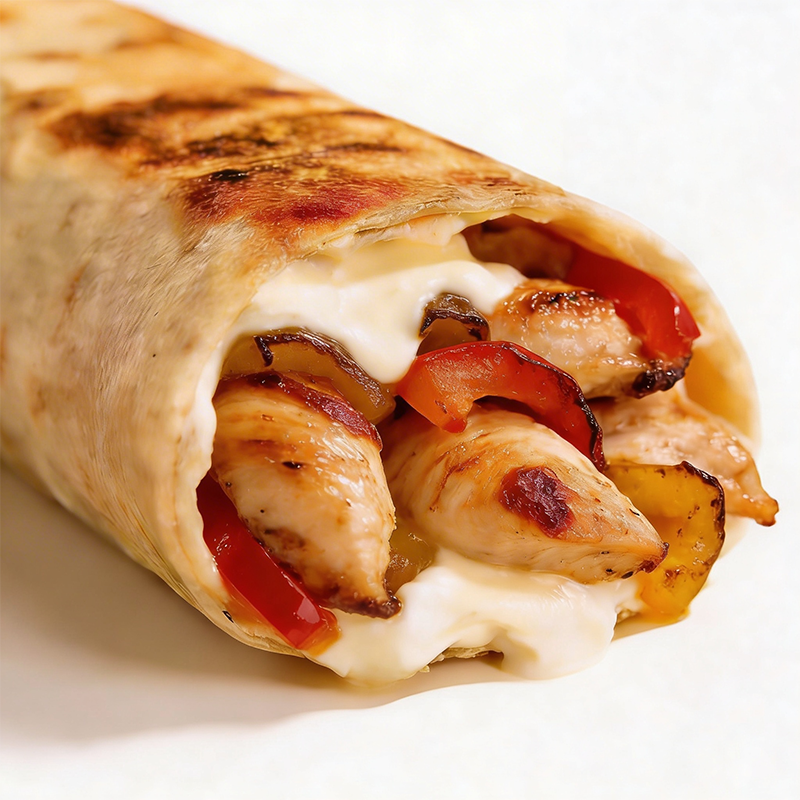 Shish Tawook Chicken & Cheese Whole Wheat Wrap