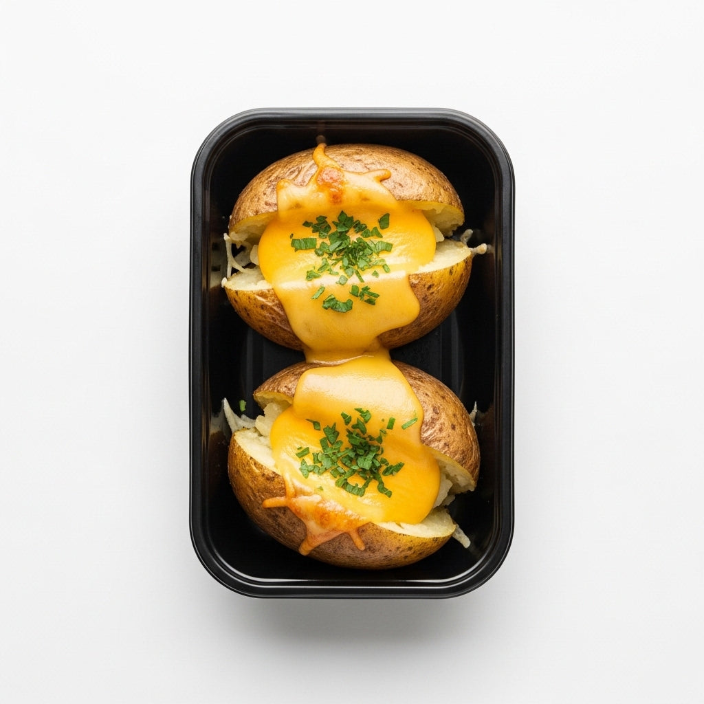 Baked Potatoes with Natural Cheese
