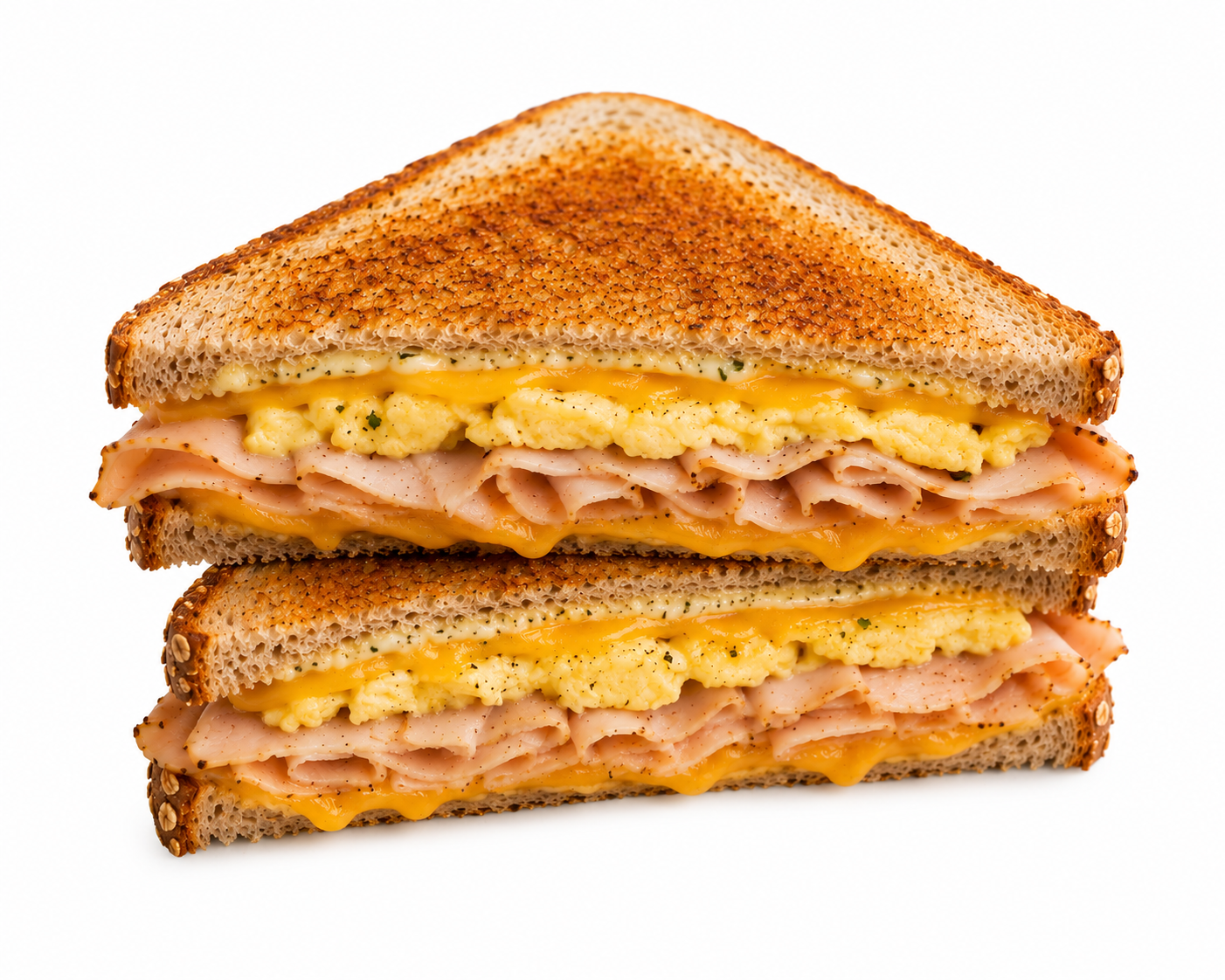 Smoked Turkey & Cheese Egg Sandwich