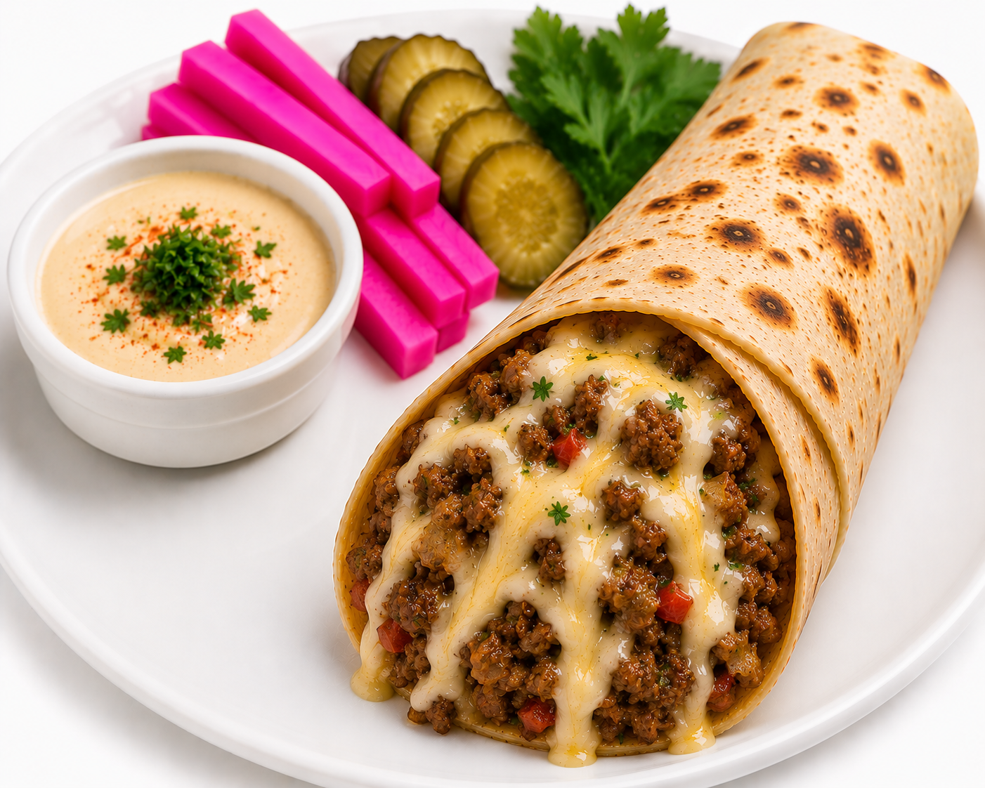 Minced Beef Cheese Roll