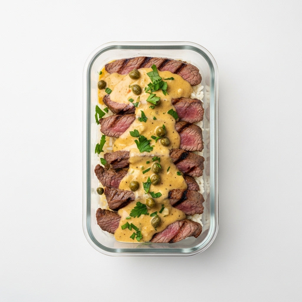 Lean Grilled Beef Piccata