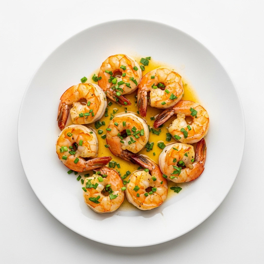 Pan-Seared Butterfly Shrimp with Garlic Butter Sauce