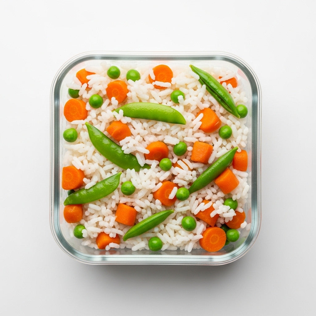 Steamed Basmati Rice with Vegetables