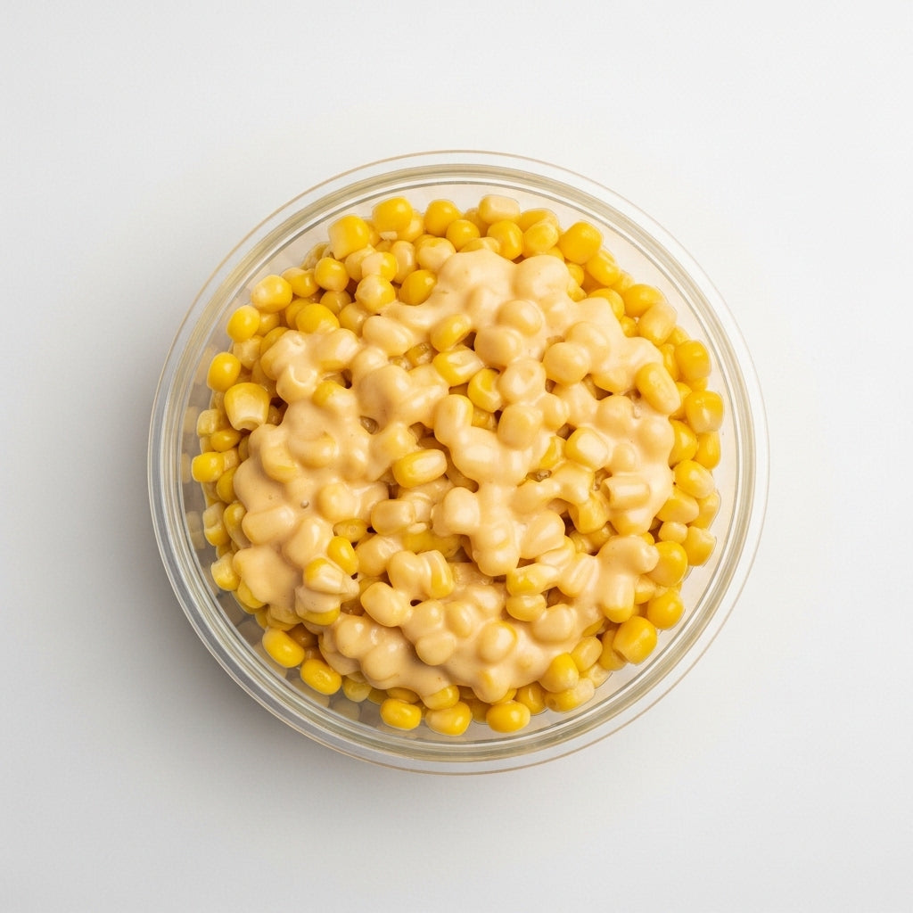 Sweet Corn with Natural Cheese Sauce