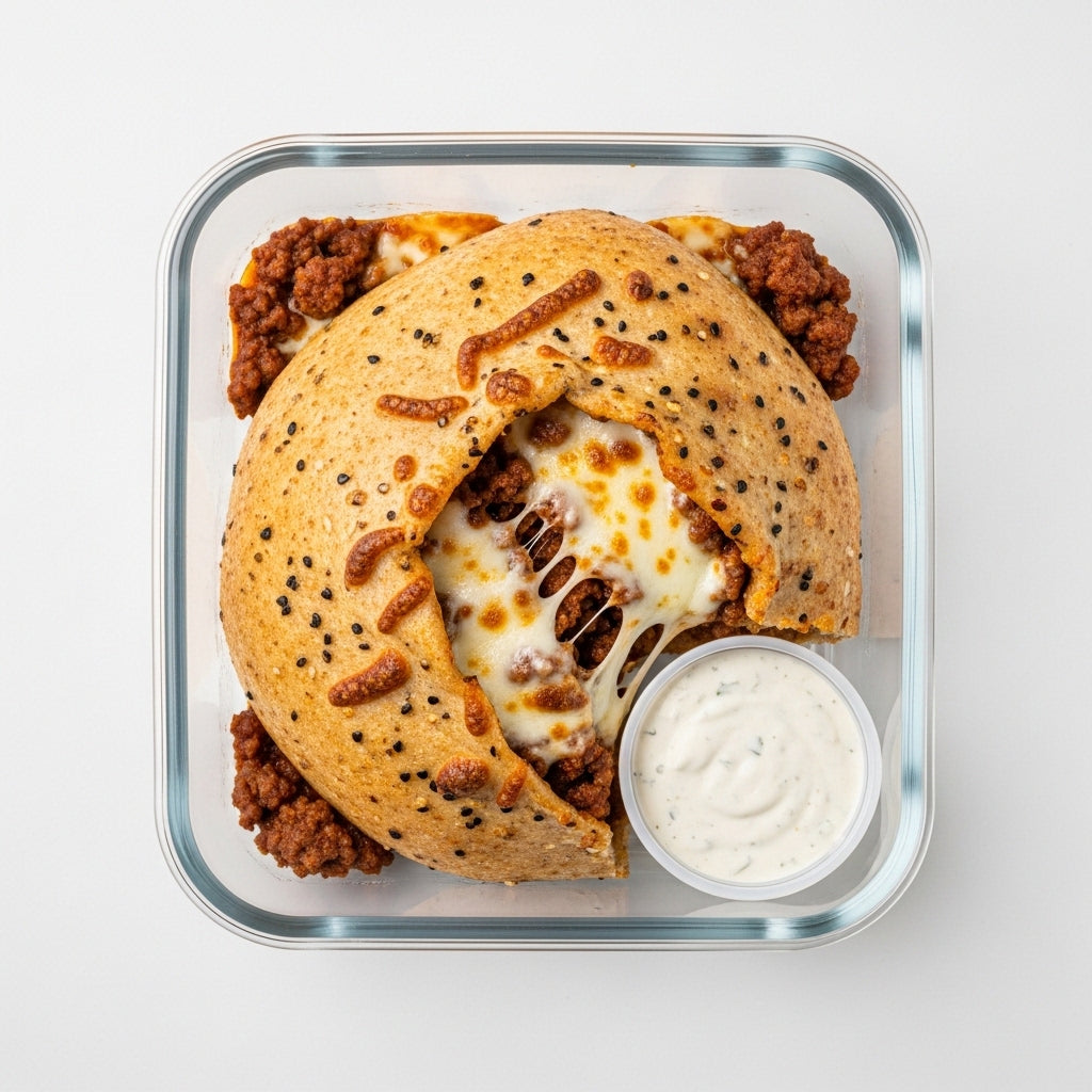 Whole Grain Hawawshi with Lean Ground Beef & Mozzarella