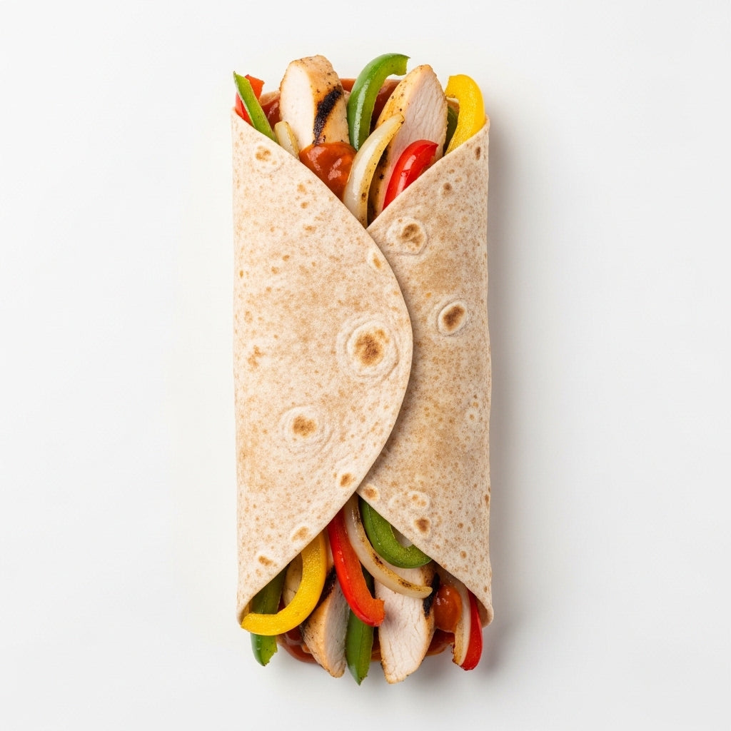 Whole Wheat Chicken Fajita Wrap
