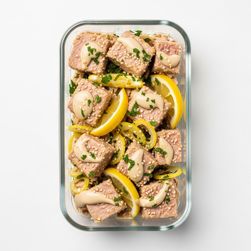 Zesty Lemon & Tahini Tuna Chunks